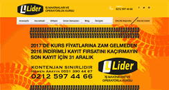 Desktop Screenshot of liderismakinelerikursu.com